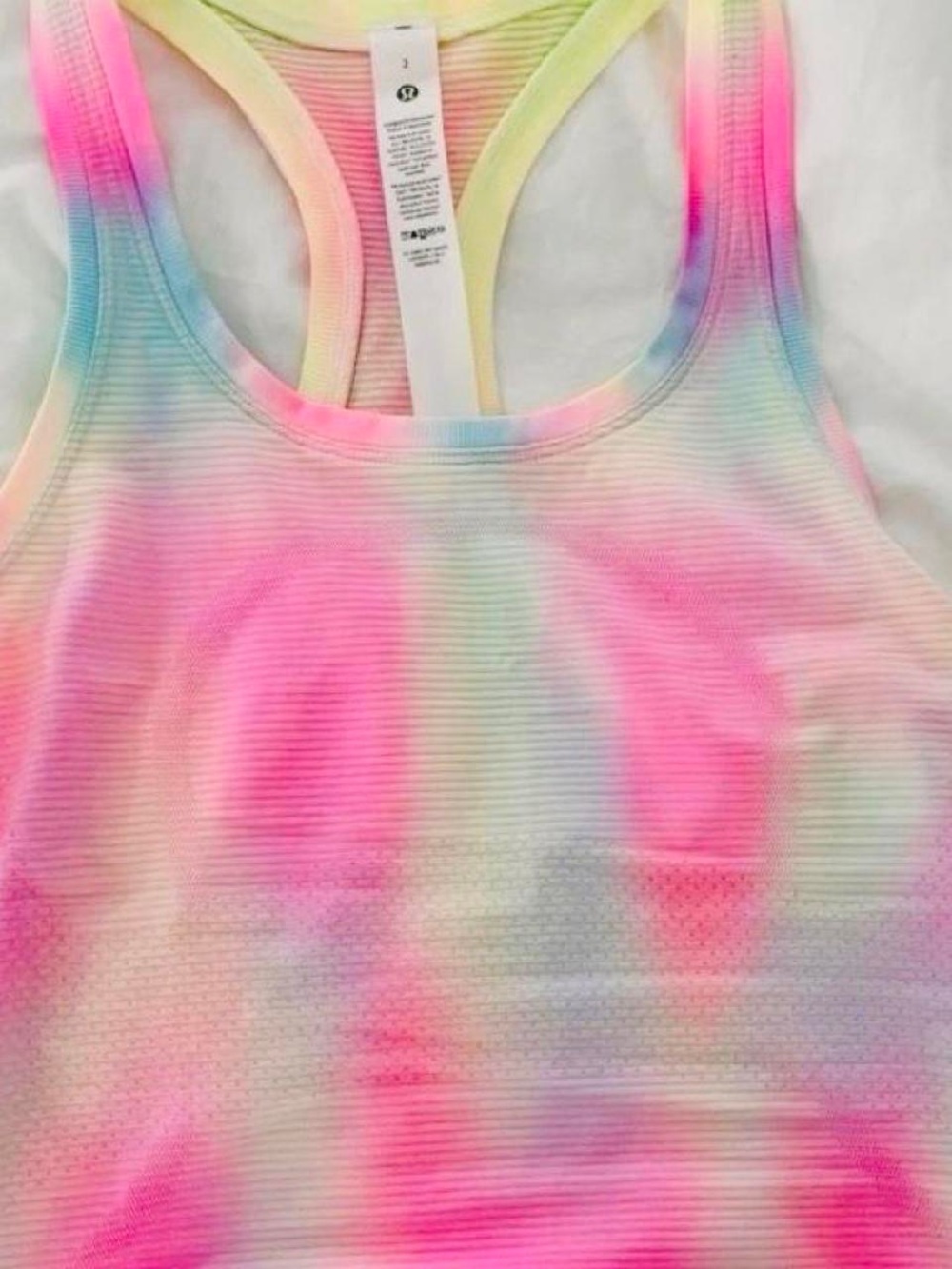 Lululemon limited edition racer back rainbow